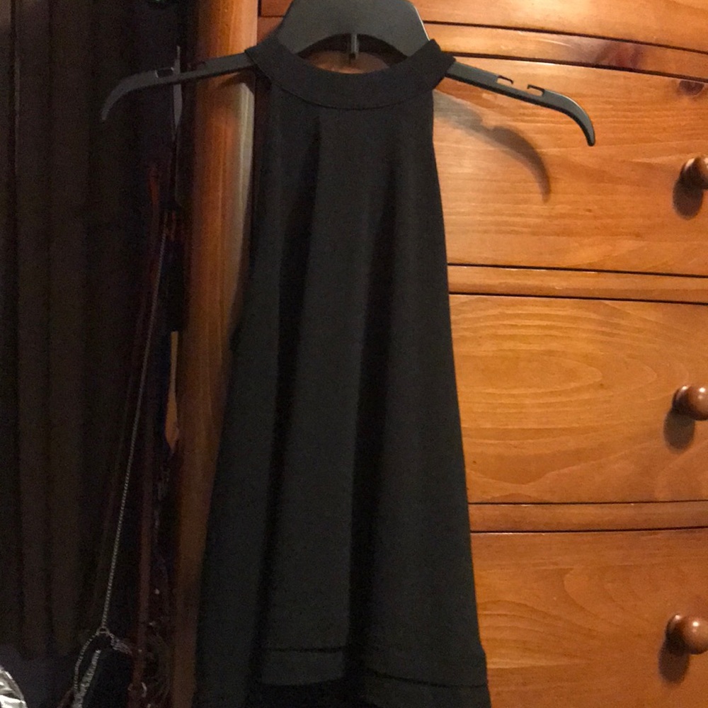Jennifer Lopez Halter Style Black Tank Top